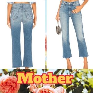Mother Jeans The Dutchie Ankle Crop Womens 29 Stretch Denim Medium Wash